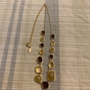Ann Taylor Long Gemstone Necklace